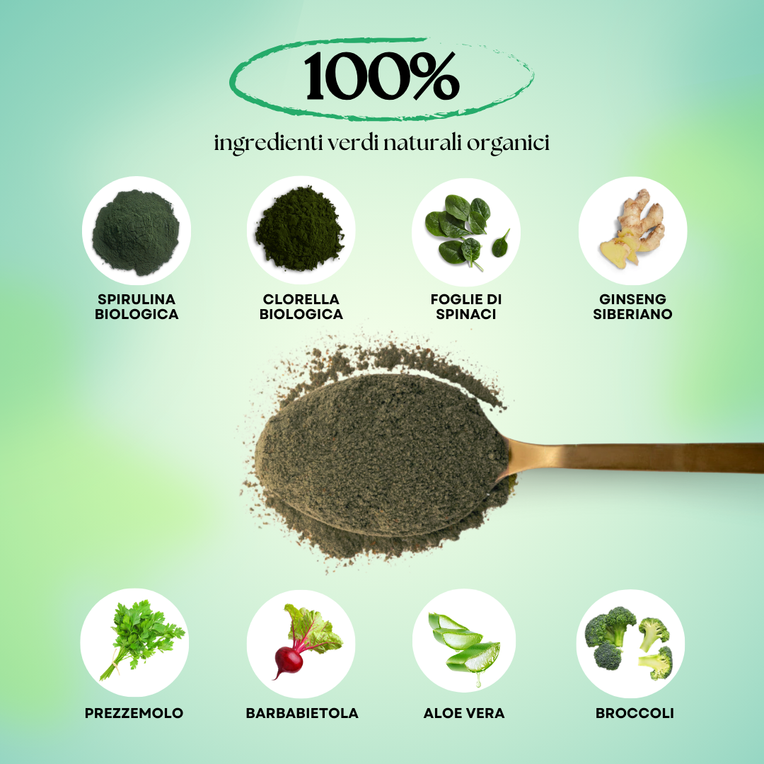 Smoothie Green | Mix di 37 ingredienti organici